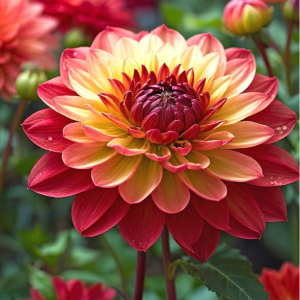 Георгин Оникс Найт купить по цене от 590р. в интернет-магазине «Посадика» с доставкой почтой в в Киришие и по всей России – [изображение №1].