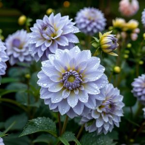 Георгин Акварель купить по цене от 680р. в интернет-магазине «Посадика» с доставкой почтой в в Киришие и по всей России – [изображение №1].