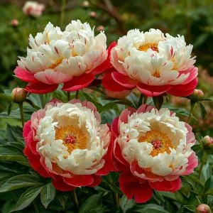 Пион Коралловый Каскад купить по цене от 490р. в интернет-магазине «Посадика» с доставкой почтой в в Киришие и по всей России – [изображение №1].
